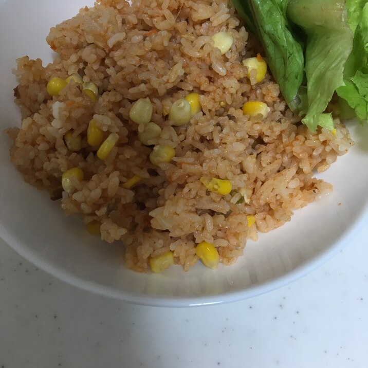 冷凍コーンで☆ケチャップライス(*^^*)☆